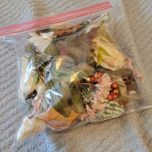 Bag of Assorted Fake Florals