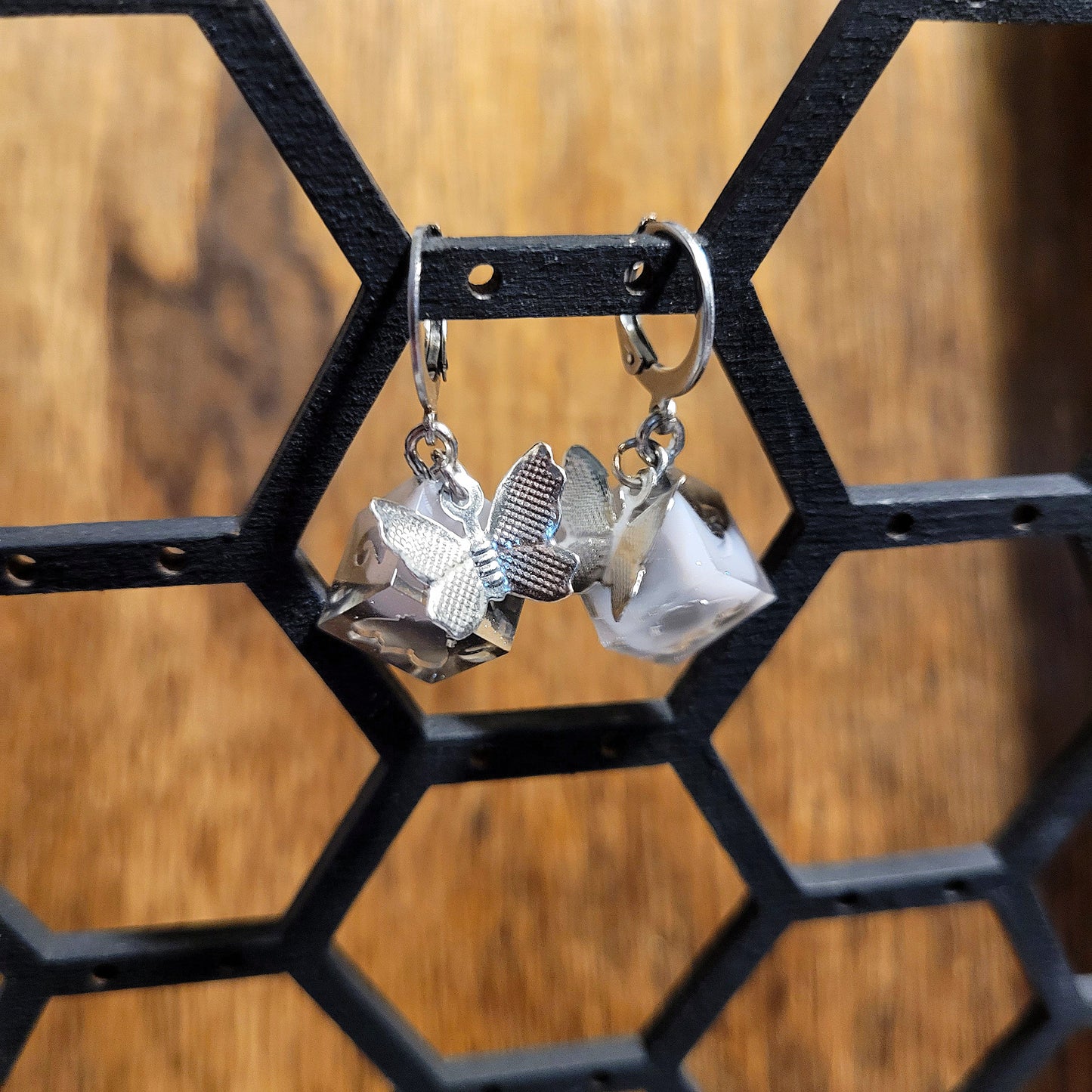 Flutter Along Dice Earrings