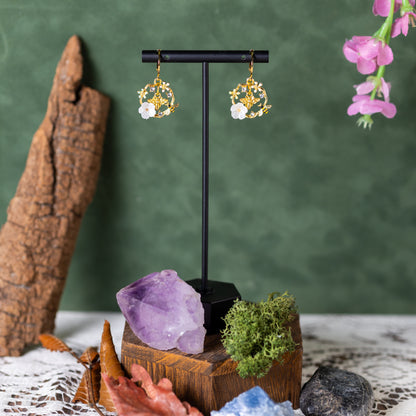 Bee's Blessing (White) Earrings