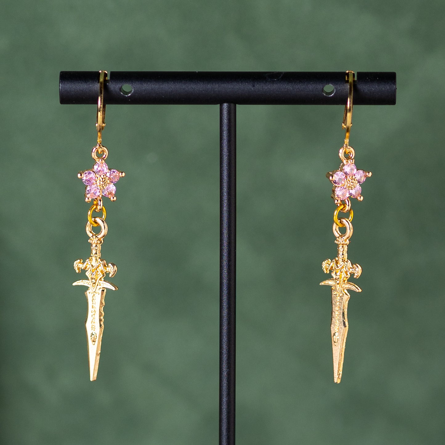 Sacred Blade (Rose) Earrings