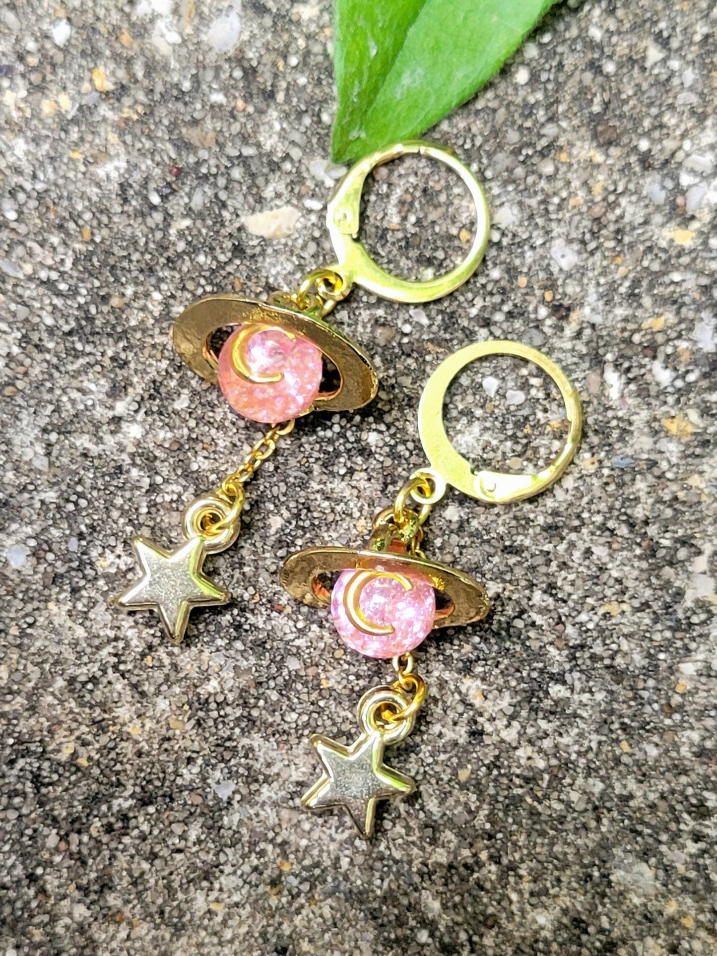 Peachy Cosmos Earrings