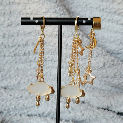 Raining at Dusk Ear Cuff Earrings