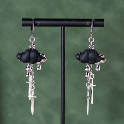 Cloud of Daggers (Midnight) Earrings