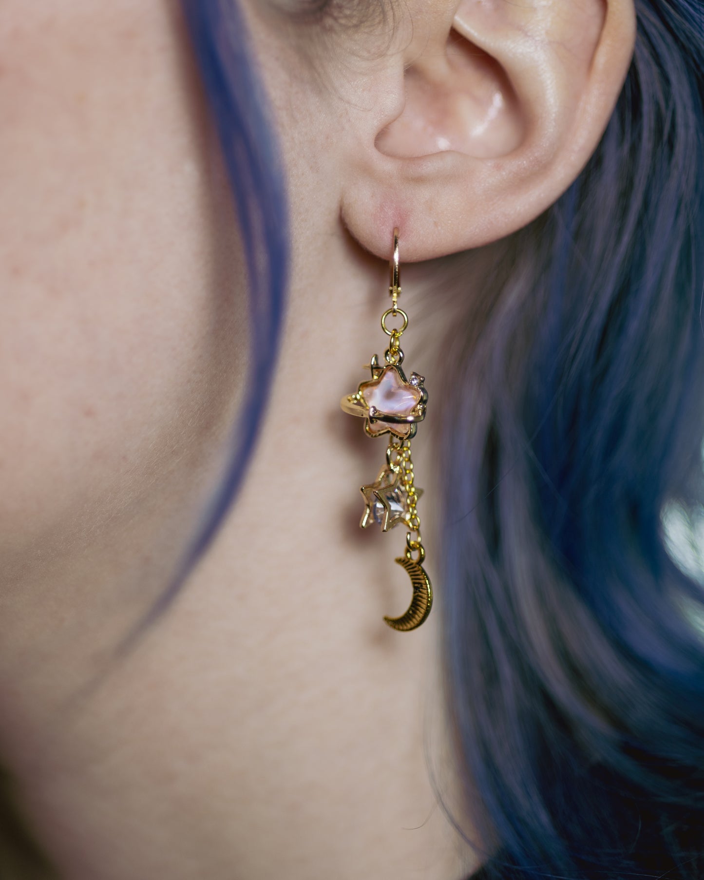 Powder Pink Starfall Earrings