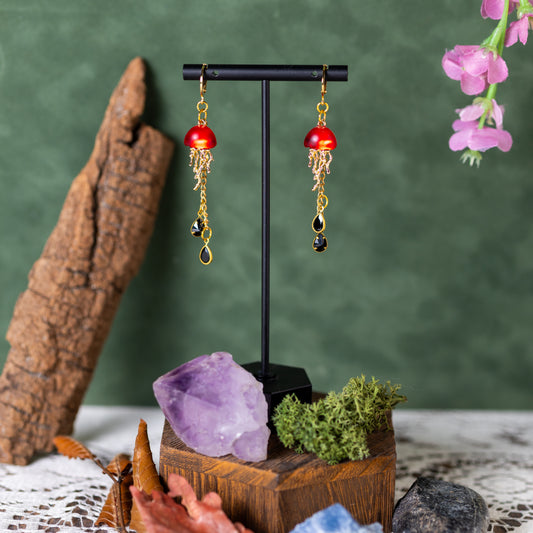 Blood Moon Jellies Earrings