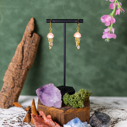 Pink Moon Jellies Earrings