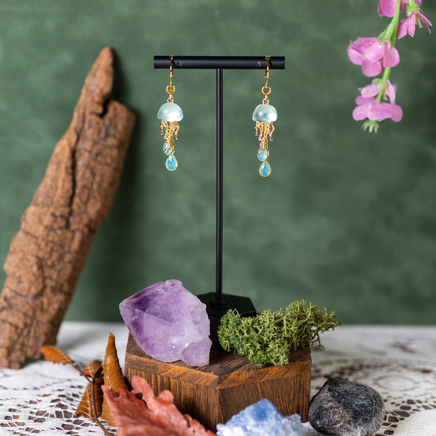 Blue Moon Jellies Earrings
