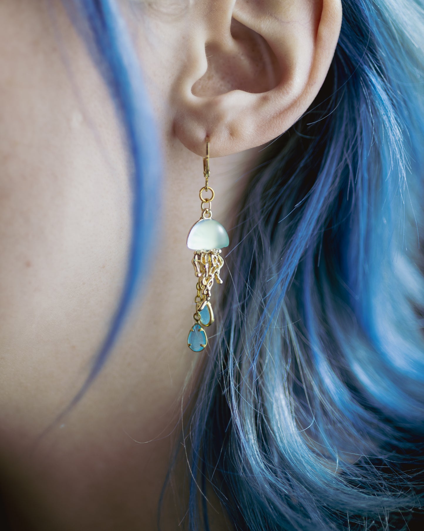 Blue Moon Jellies Earrings