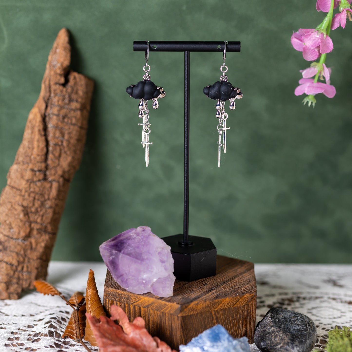 Cloud of Daggers (Midnight) Earrings