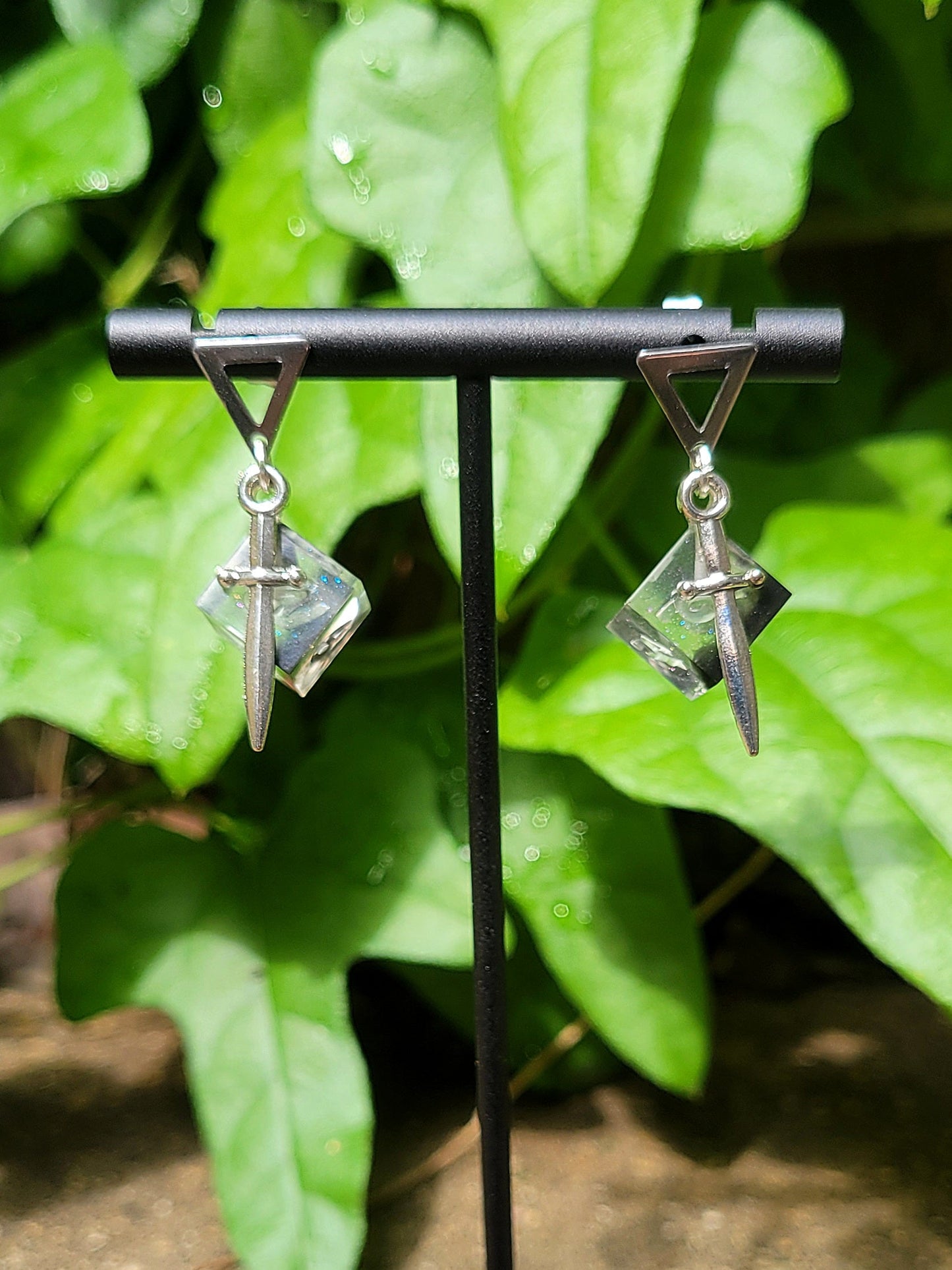 Rogue's Descent Dice Earrings