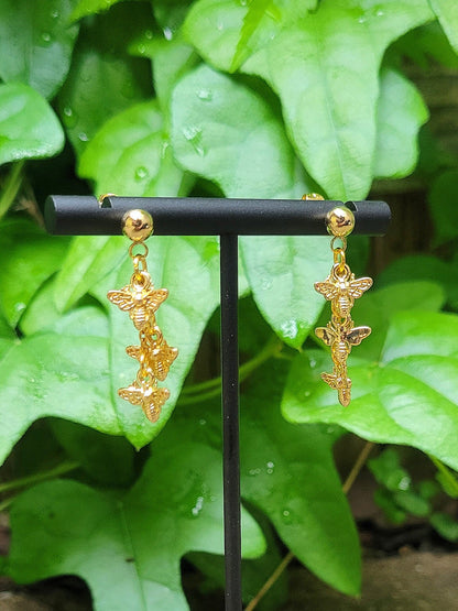 String of Bees Earrings
