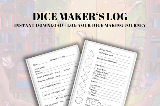 Dice Maker's Notes - Printable Digital Download